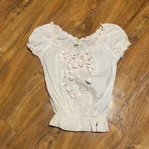 Y2K hollister milkmaid top